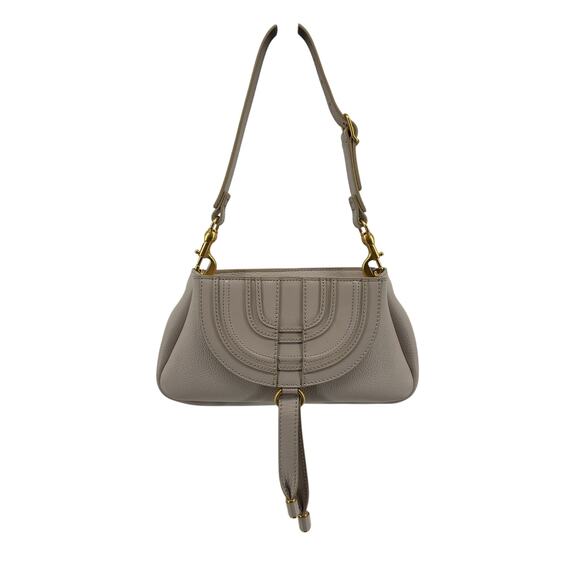 Chlo� 'Marcie' Grey Leather Small Clutch Shoulder Bag - Picture 4 of 13